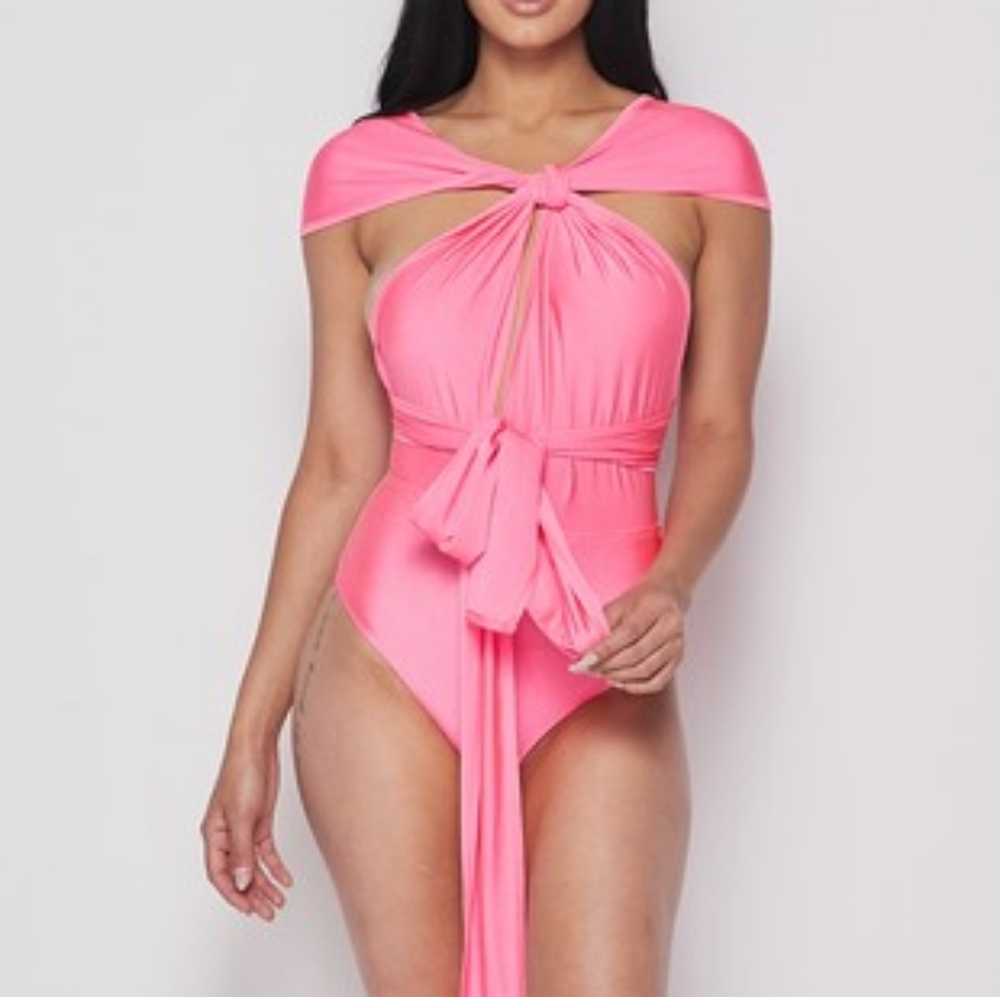 Pink multi way top
